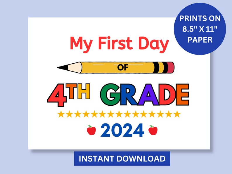 First Day of Fourth Grade Sign - Il 794xN.6147949278 4brc 