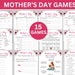 Mother's Day Game Bundle, Printable Mother's Day Party Games, Mother's ...