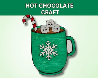 Artisanat de chocolat chaud pour les enfants : activité d'hiver en classe pour le préscolaire, la maternelle