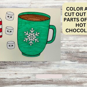 Hot chocolate craft is a perfect winter activity for classroom craft.