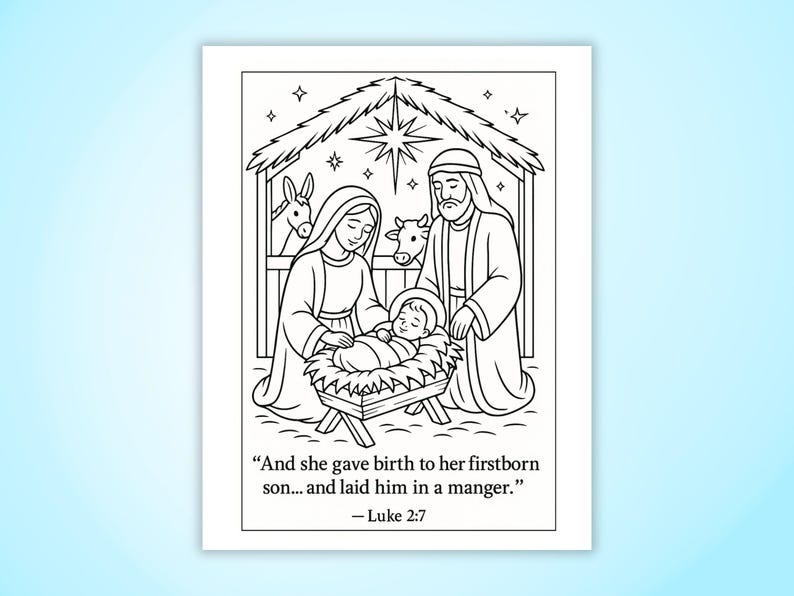 Faith based coloring pages. Church activity.