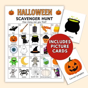 Halloween scavenger hunt for kids