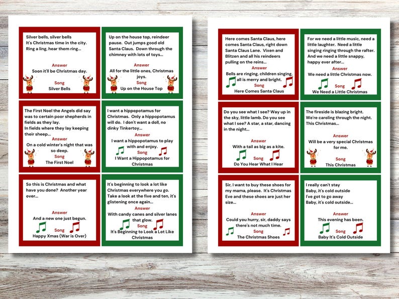 Christmas Finish the Lyrics Game - Il 794xN.6541150149 Elmr