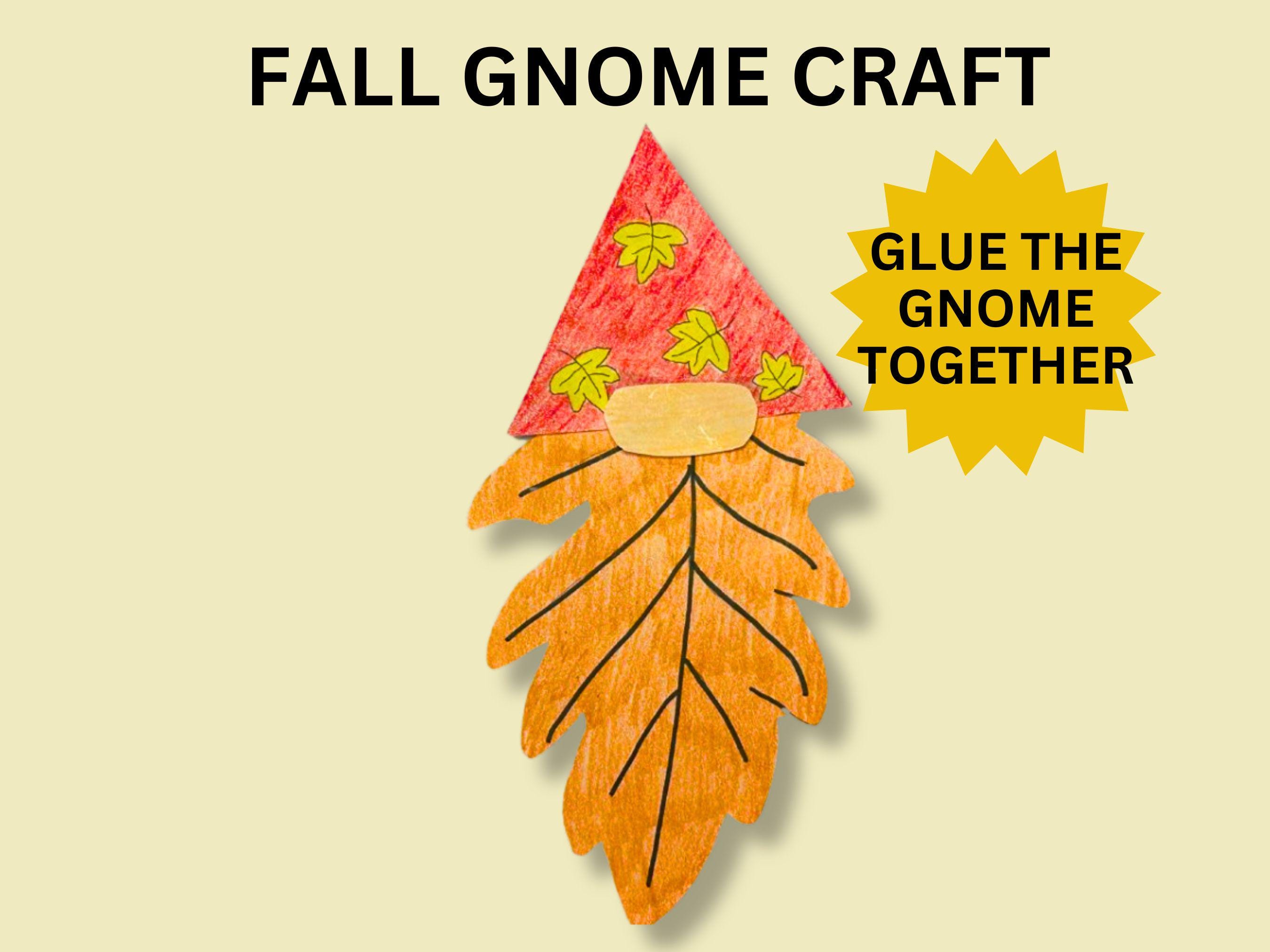 Fall Gnome Craft for Kids Printable Fall Craft for Kids Fall Coloring Fall Gnome Craft for Kids Printable Fall Craft for Kids Fall Coloring