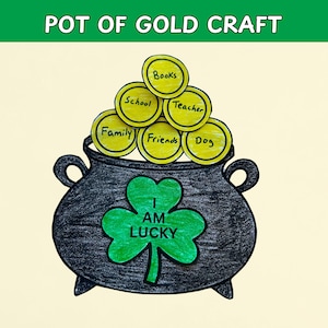 Pot of Gold Craft: St. Patrick's Day Gratitude Activity (PDF)
