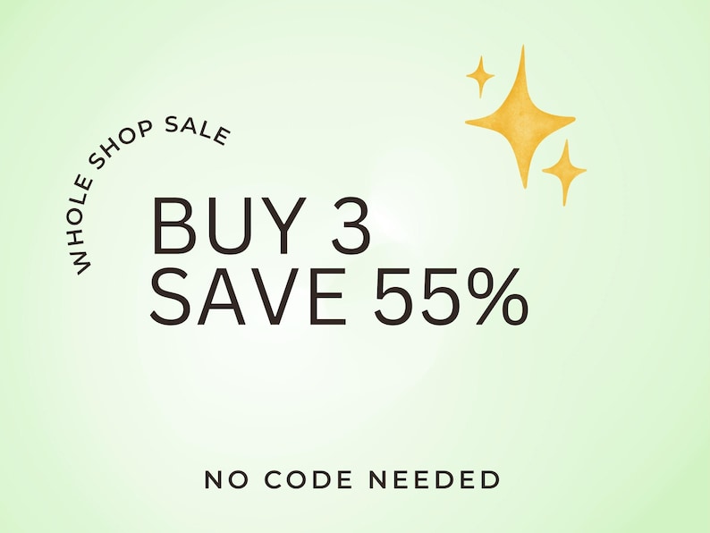 Sale buy 3, save 55%
