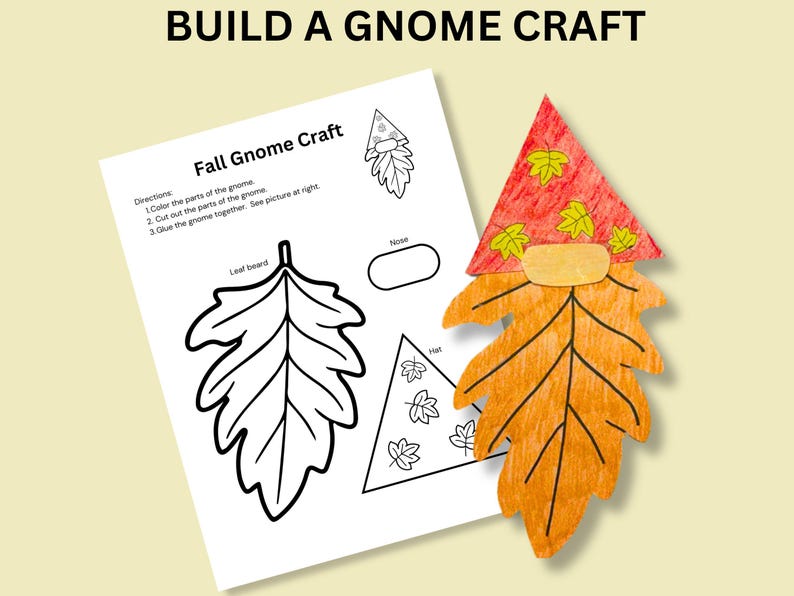 Fall Crafts for Kids, Printable Fall Crafts, Autumn Crafts, Fall