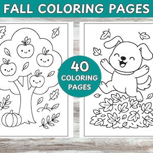Classroom coloring pages.  Fall printables