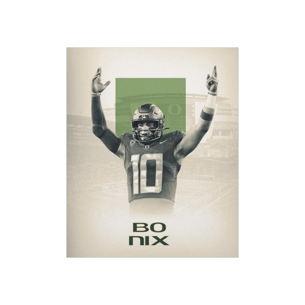 Bo Nix Oregon Matte Posters