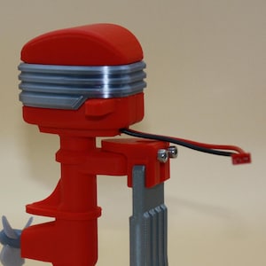Outboard Motor for RC Boats - Unique Vintage Design - Electric Powered Retro Propulsion