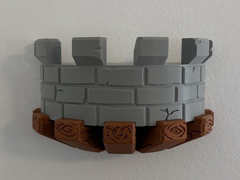 Medieval Castle Shelf With Battlements – Fantasy Wall Display for LEGO ...
