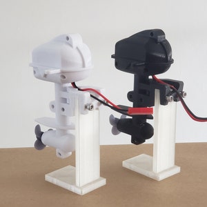 Boat Motor - Electric RC Outboard Motor for Remote Control Boats - Pool Speed Performance & Easy Installation