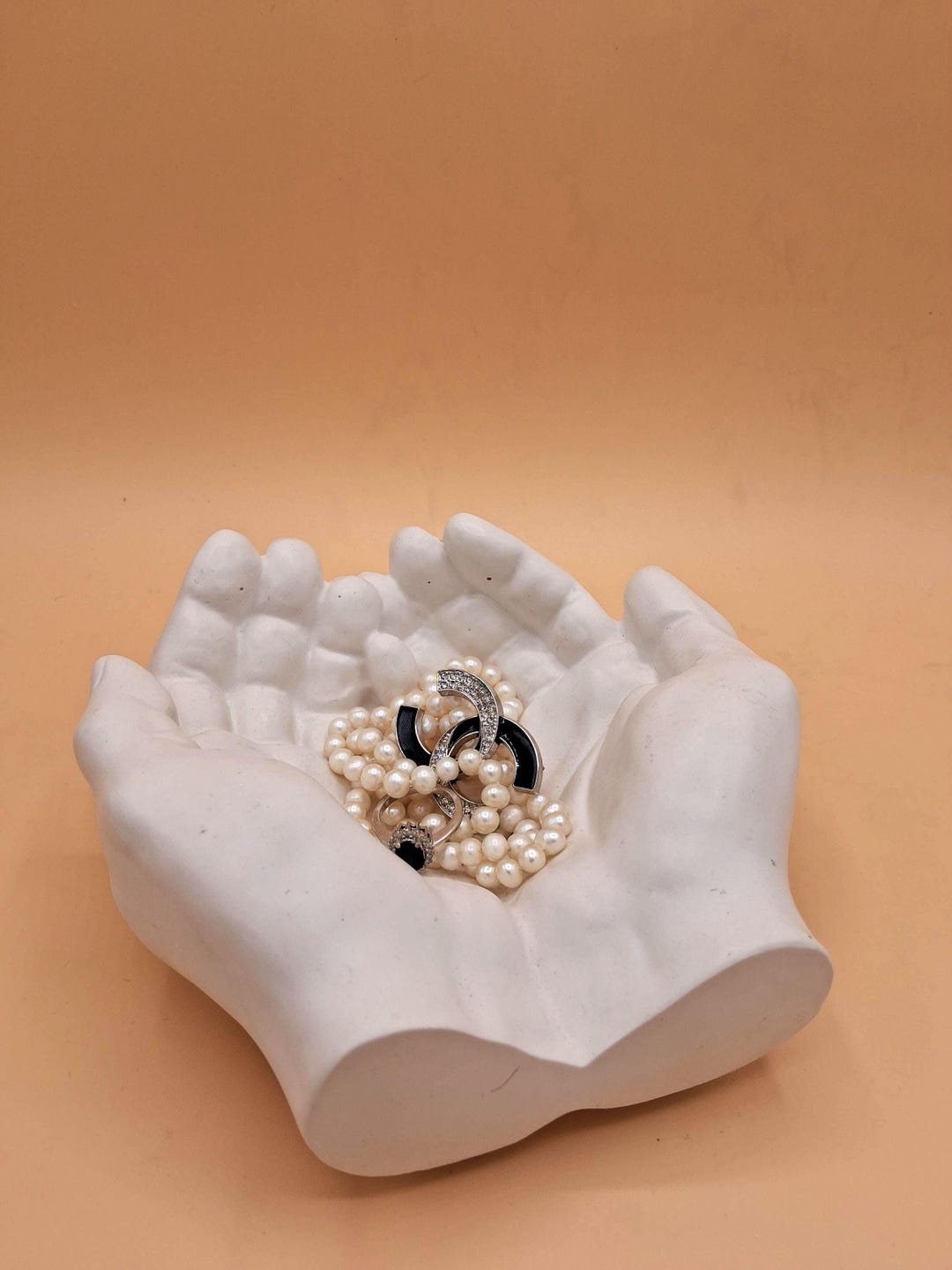Sculptural Hand Tray, Jewelry Holder, Minimalist Vanity Decor - Etsy