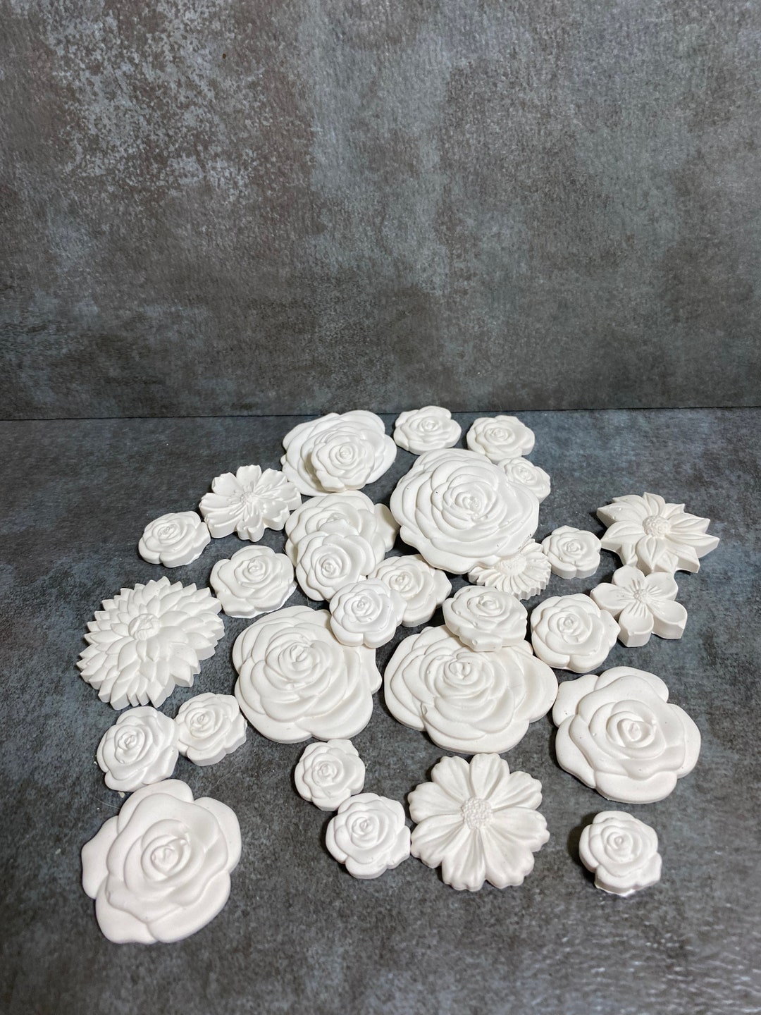 Hydrostone Gypsum Flowers Plants Lifelike and Etsy