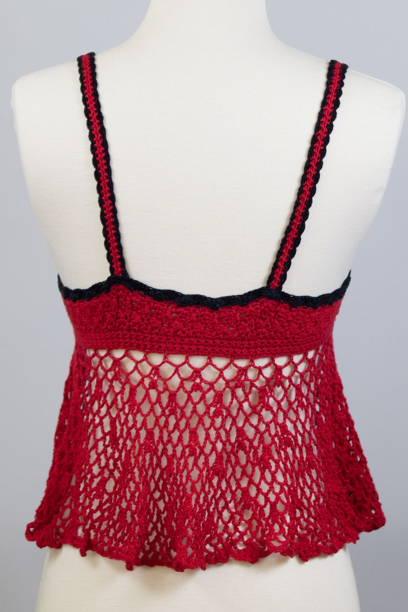 Crochet, Lacy Top, Mamacita, Soft Cotton, Full Coverage - Etsy
