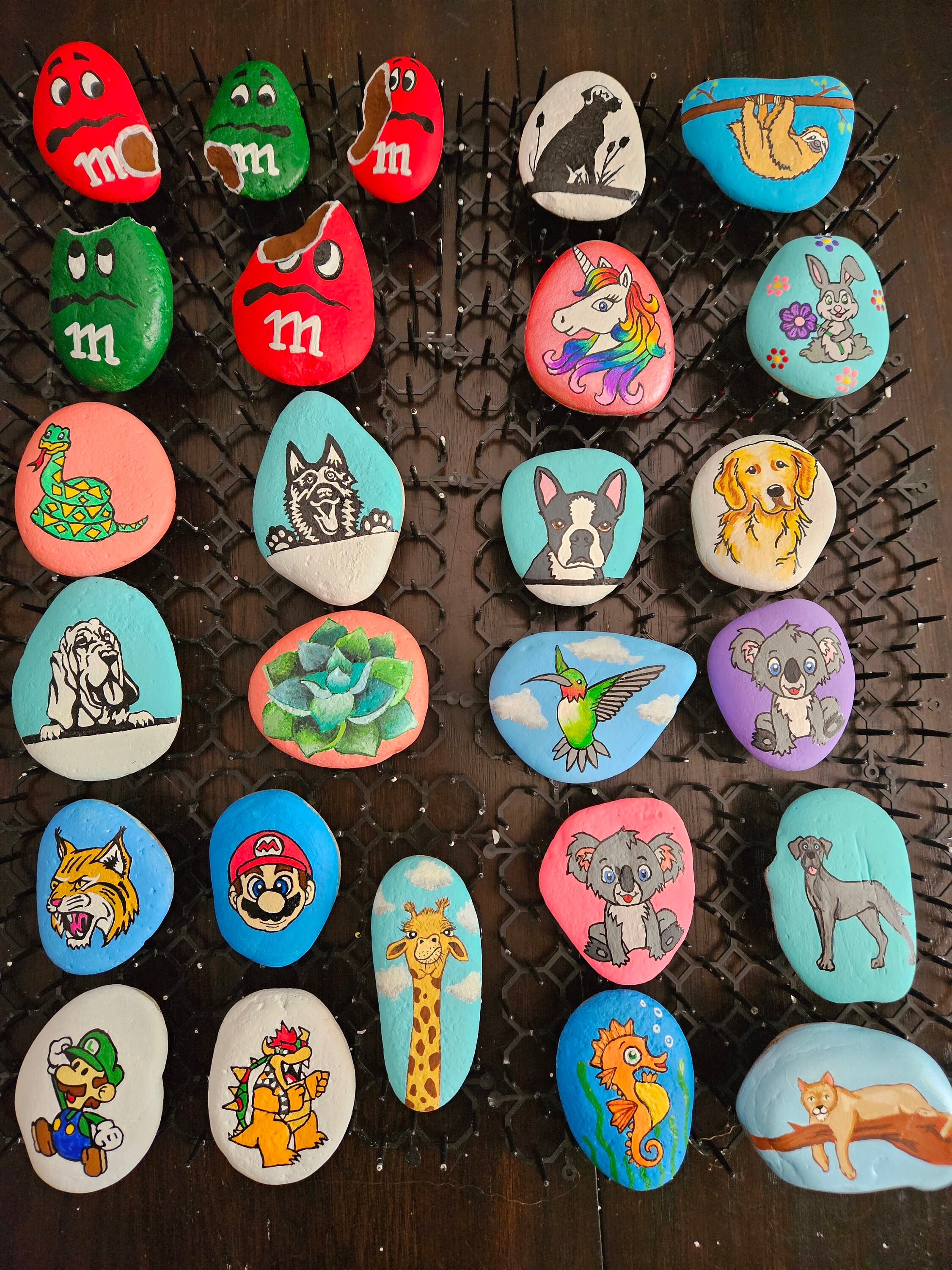 Small Painted River Rocks-custom Made to Order - Etsy