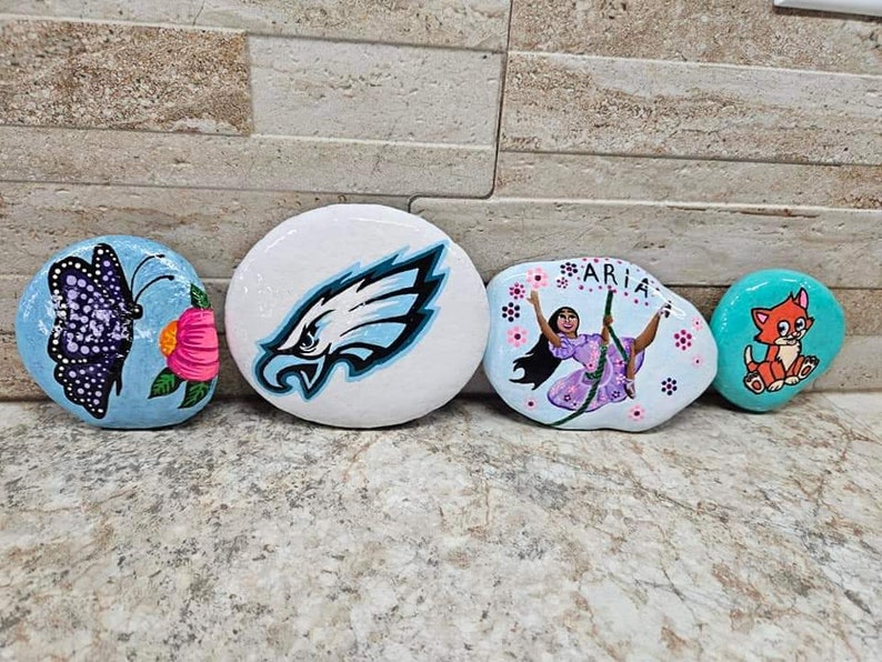 Small Painted River Rocks-custom Made to Order! - Etsy