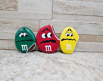 M&M Painted Rocks-Set of 3!