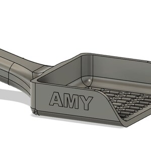 Litter scoop cat litter can be personalized with a name
