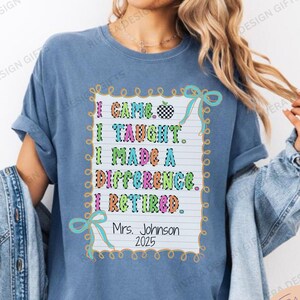 Personalized Retirement Teacher Shirt, Teacher Retirement Shirt, Retired Teacher Gift, Retirement Gift for Teacher, Teacher Appreciation