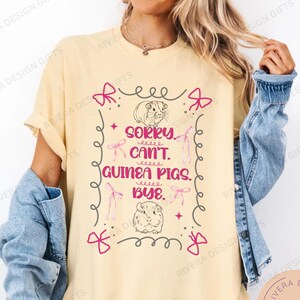Guinea Pig Shirt, Comfort Colors Guinea Pig Coquette T-shirt, Guinea Pig Lover Gift, Funny Guinea Pig Tee, Guinea Pig Mom Gift, Cavy Shirt