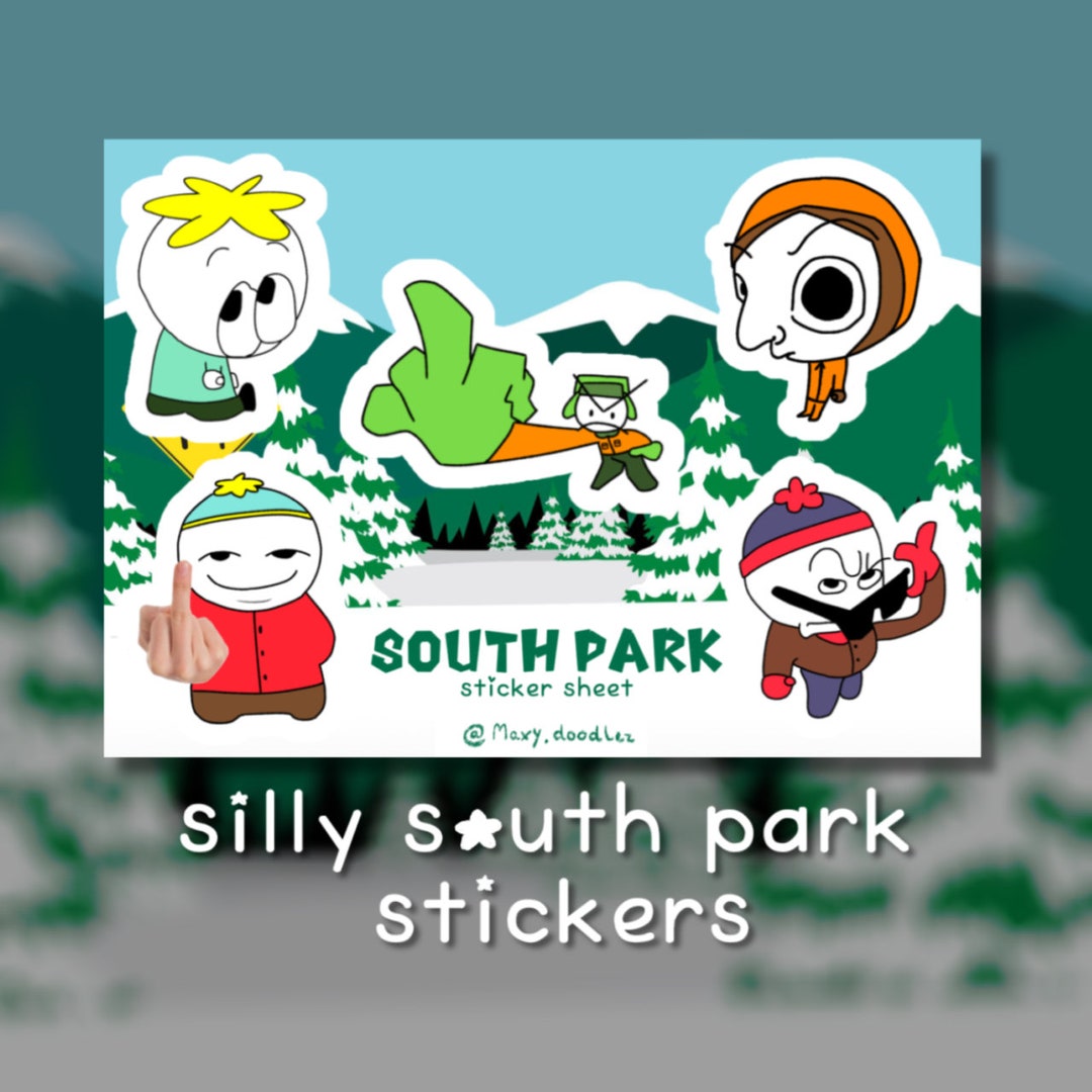 South Park Stickers Handmade // 32 Characters // Matte or Glossy 