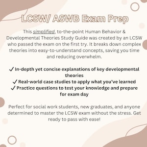 Human Behavior & Theories Study Guide: LCSW/ ASWB Exam Prep