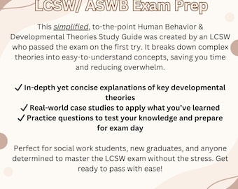 Guía de estudio sobre teorías y comportamiento humano: preparación para exámenes LCSW/ASWB