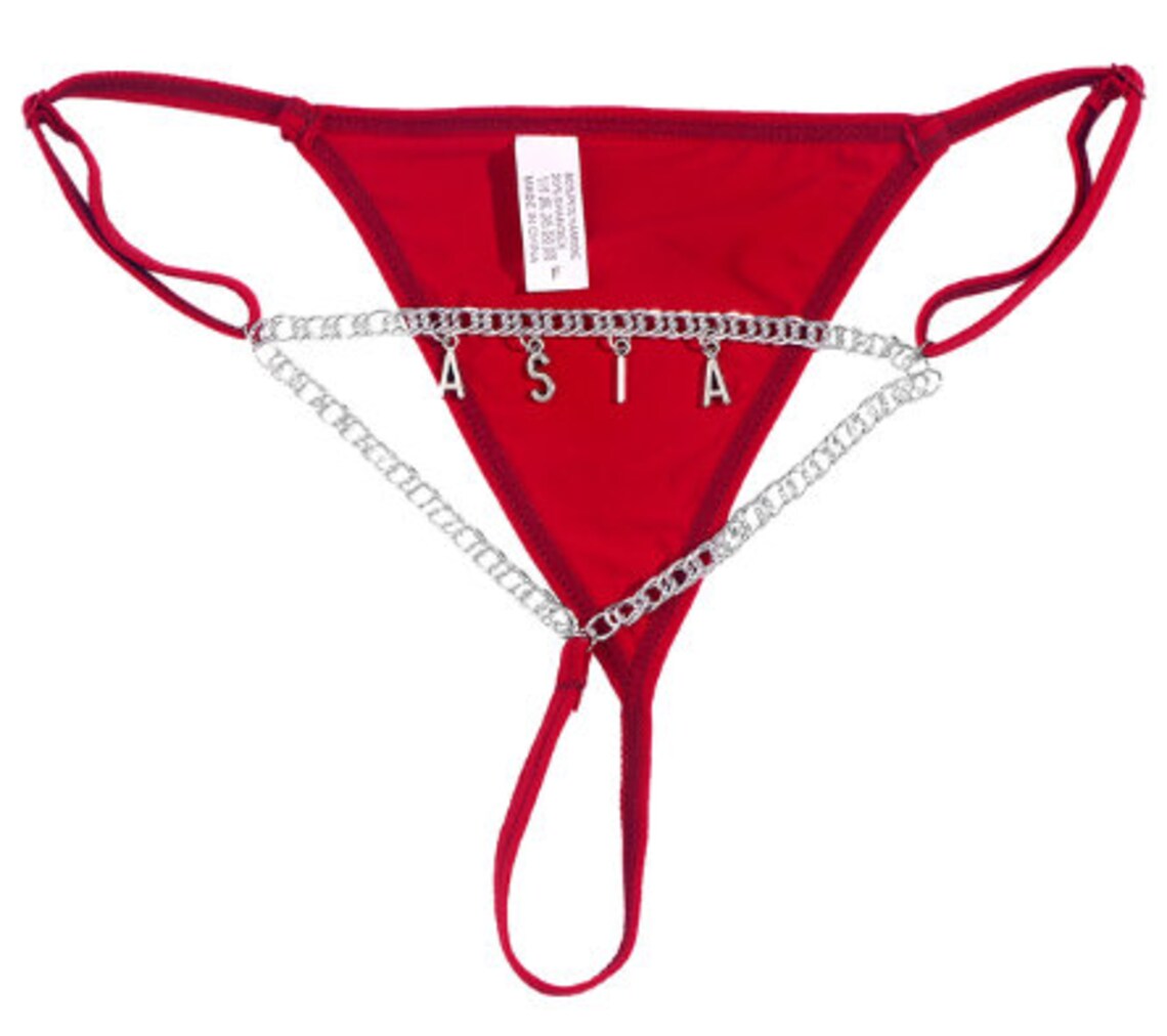 Custom Thong Bikini Thong Chain Gstrings Bikini Chain Etsy