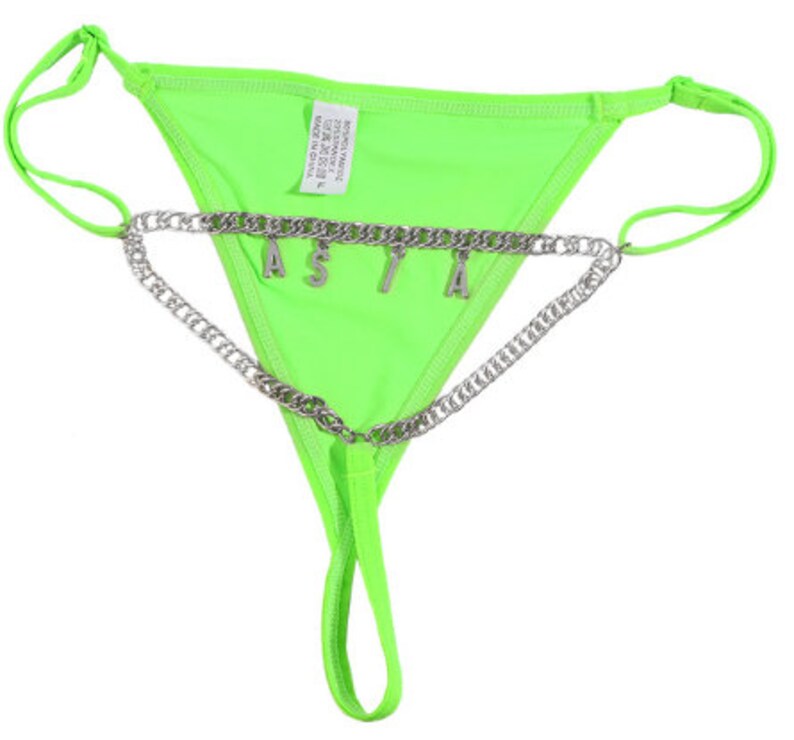 Custom Thong Bikini Thong Chain Gstrings Bikini Chain Etsy
