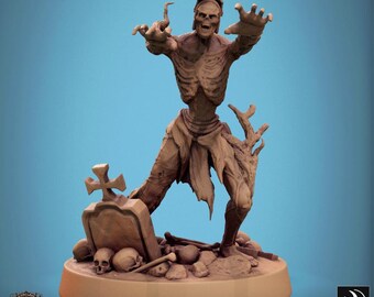 DnD Minifig Zombies Mini Figurine Resin 3D Printed