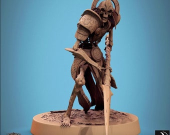 DnD Minifig Persian Skeleton Mini Figurine Resin 3D Printed