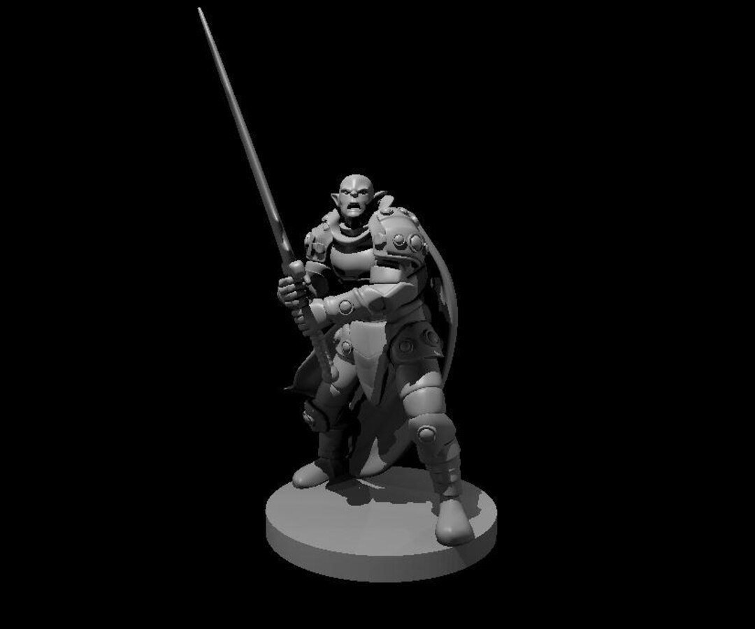 Dnd Mini Figurine Githyanki Kith Rak: 3D Printed Resin Dungeons and ...