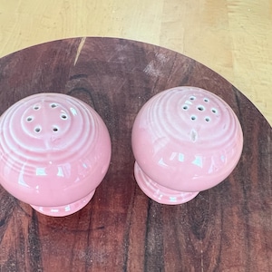 Fiesta rose salt and pepper shakers