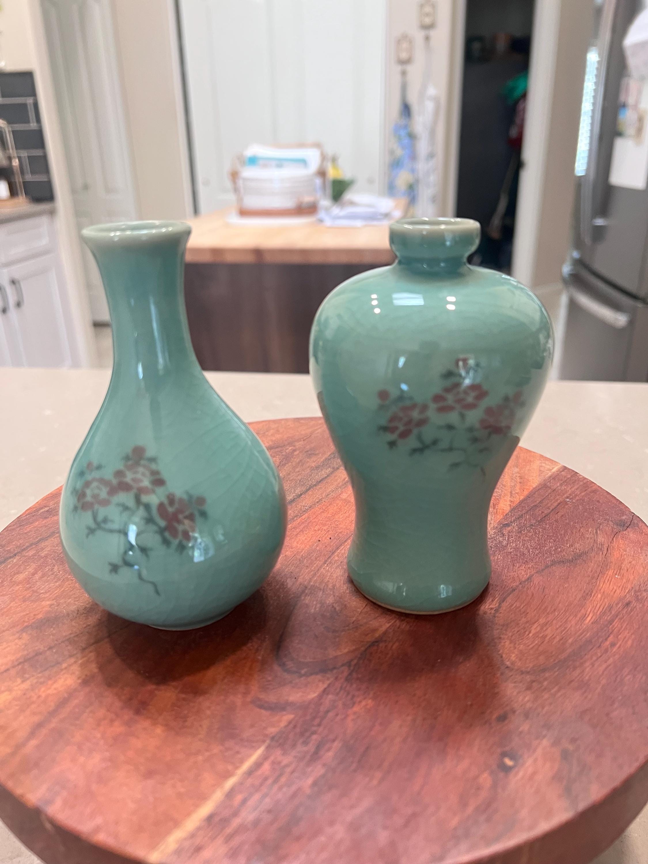 中国の青磁のひび割れ模様の花瓶 - Etsy 日本