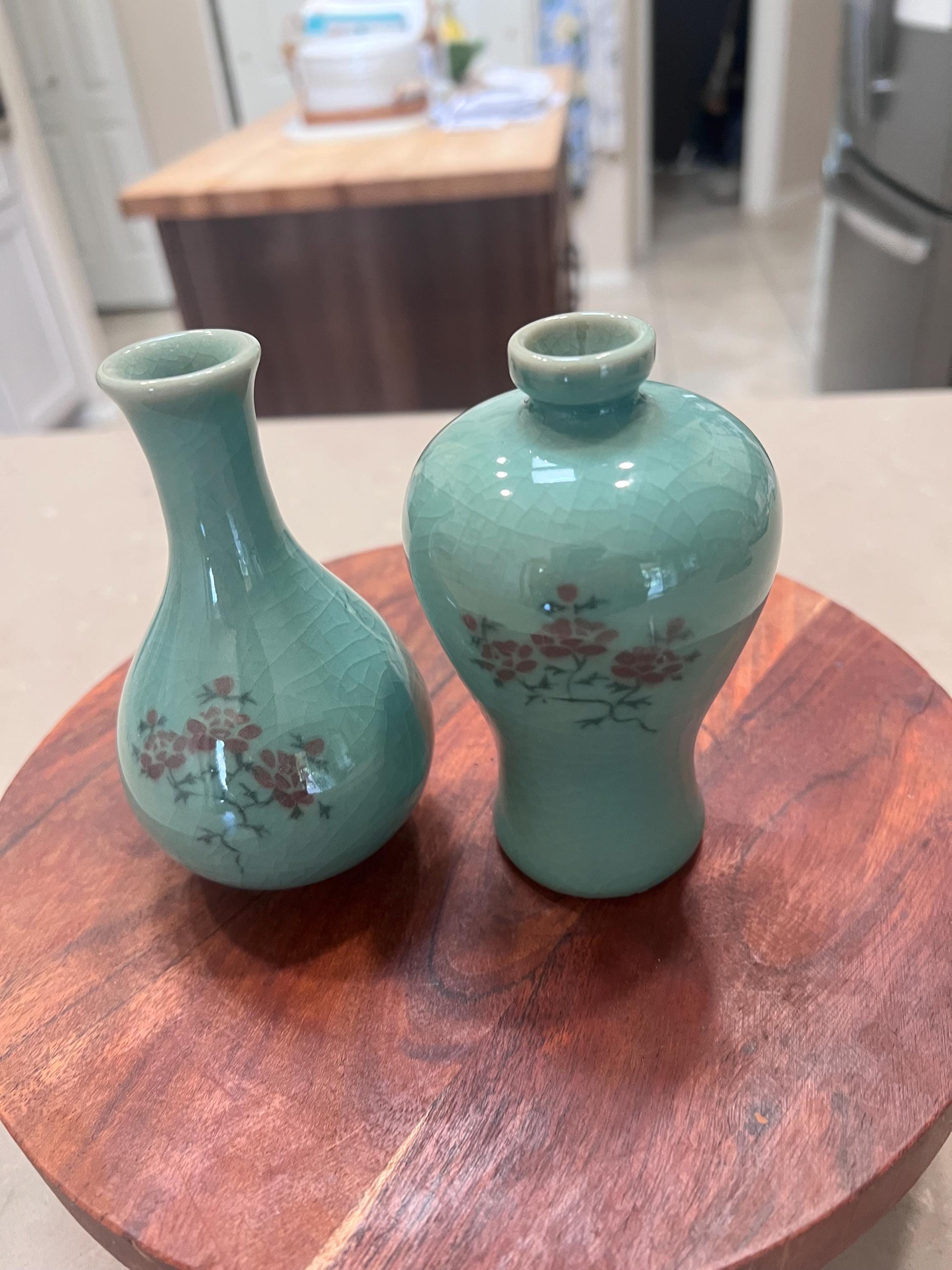青磁ひび割れ模様の陶器 中国の青磁のひび割れ模様の花瓶 - Etsy 日本
