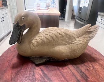 Vintage Shiwan Chinese duck figure