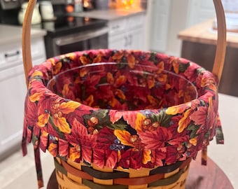 Longaberger basket with fall liner