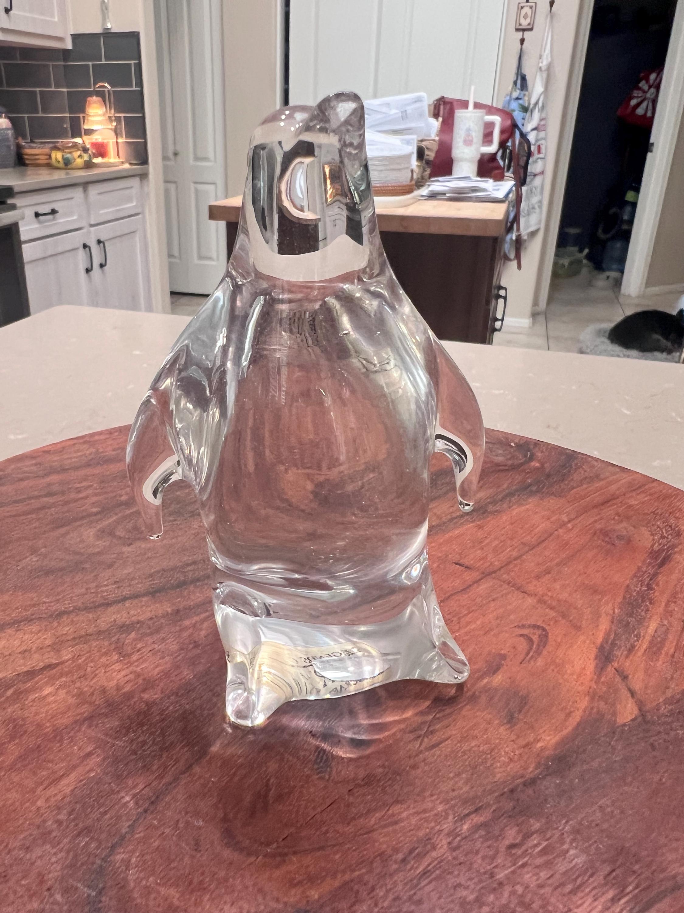 Murano Like Clear Glass Penguin Figurine - Etsy Canada