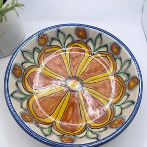 Bol mexicain en poterie peint à la main