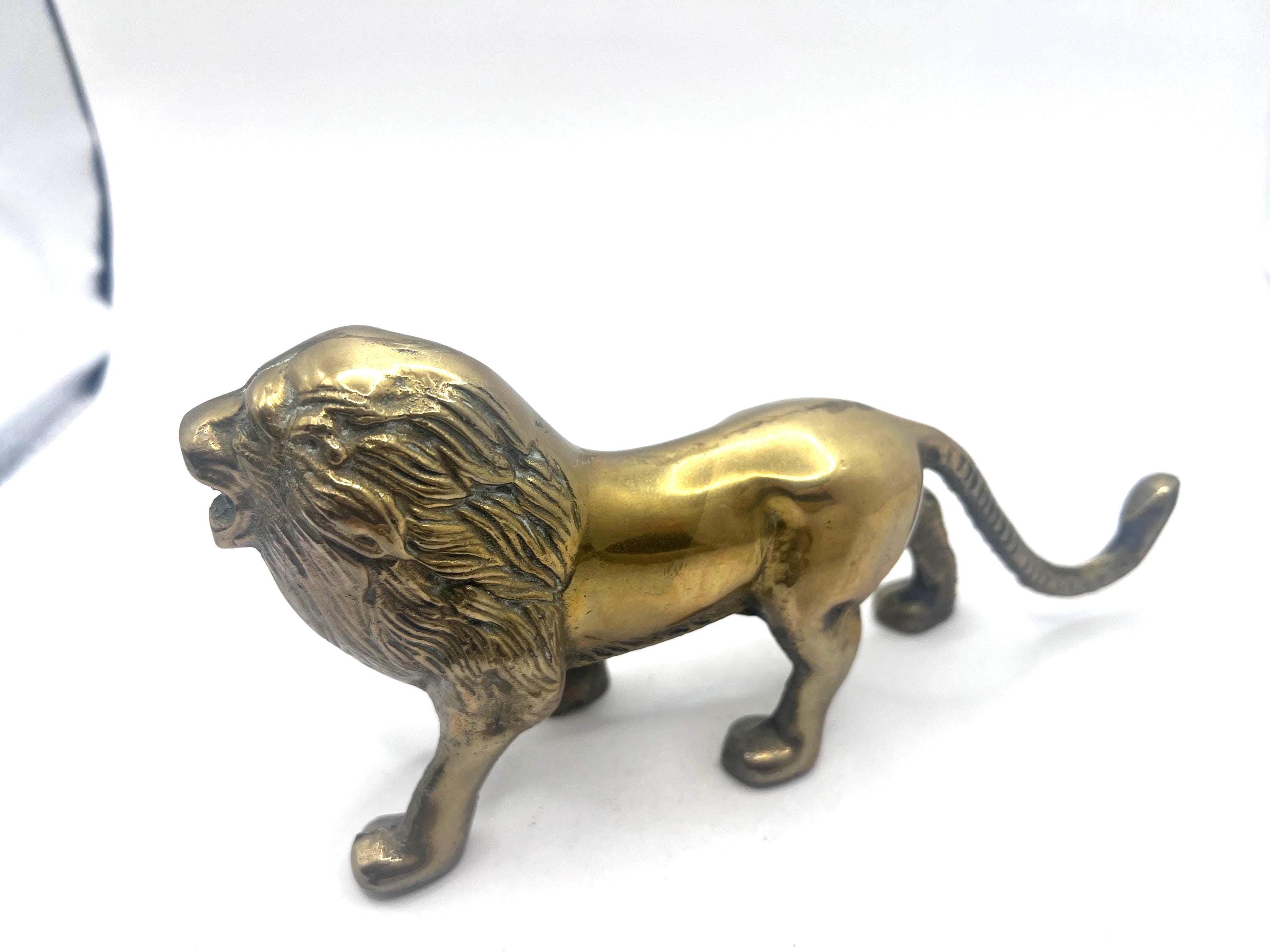 真鍮製のライオン像 - Etsy 日本