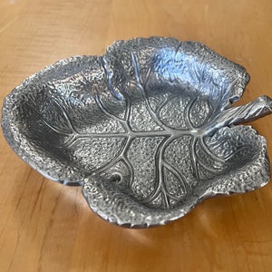 Arthur Court aluminum leaf dish