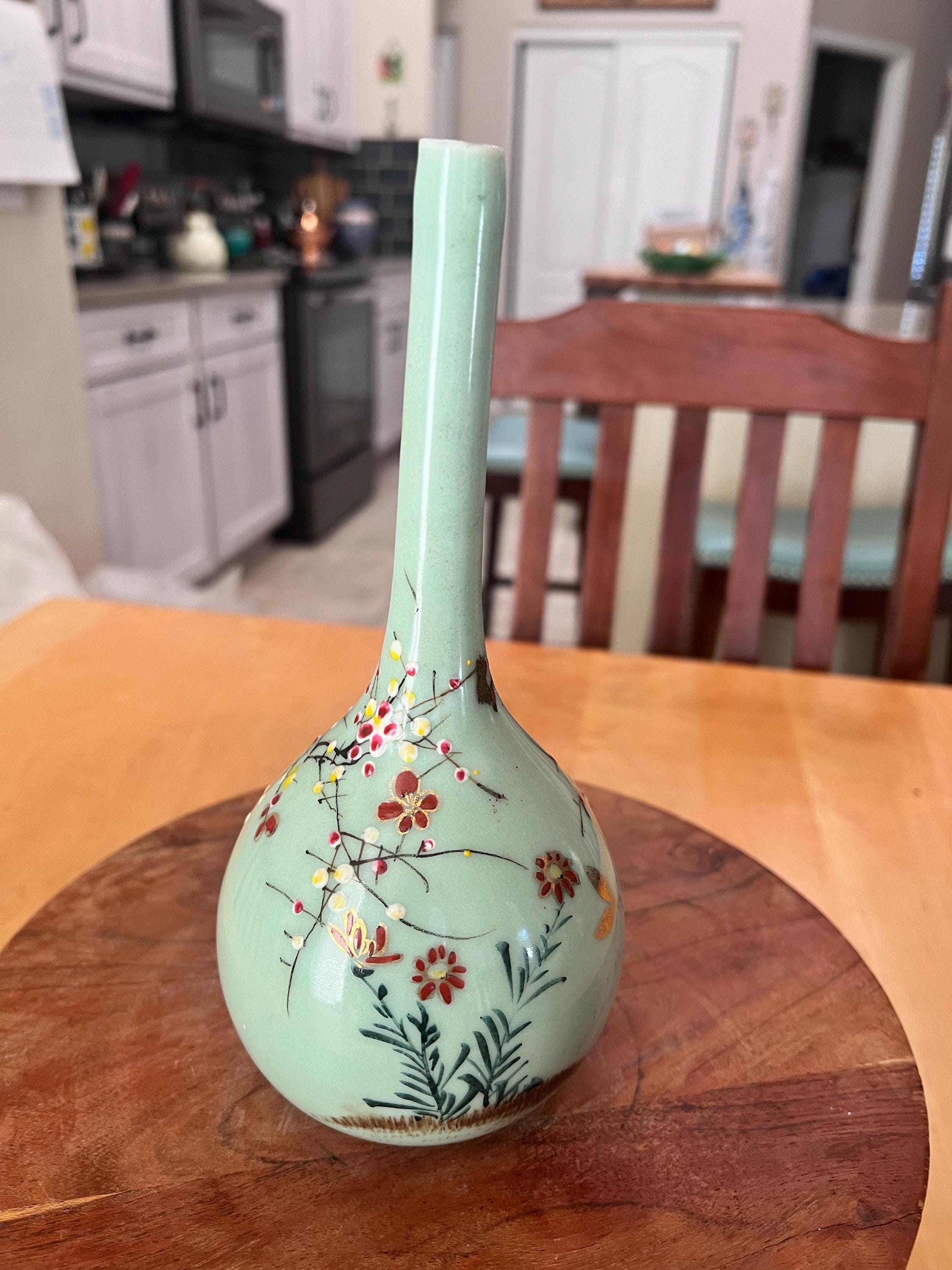 中国の手描き陶器の瓶。 - Etsy 日本