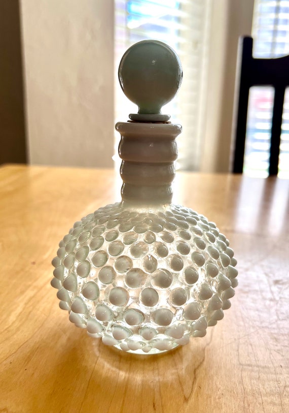 Fenton hobnail opalescent perfume bottle - image 1