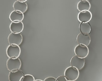 Long link chain 925 sterling silver