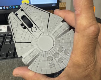 Ratón inalámbrico de nave espacial de ciencia ficción / Ratón Millennium Style Falcon / Ratón para juegos / Accesorio de escritorio / Regalo inspirado en películas
