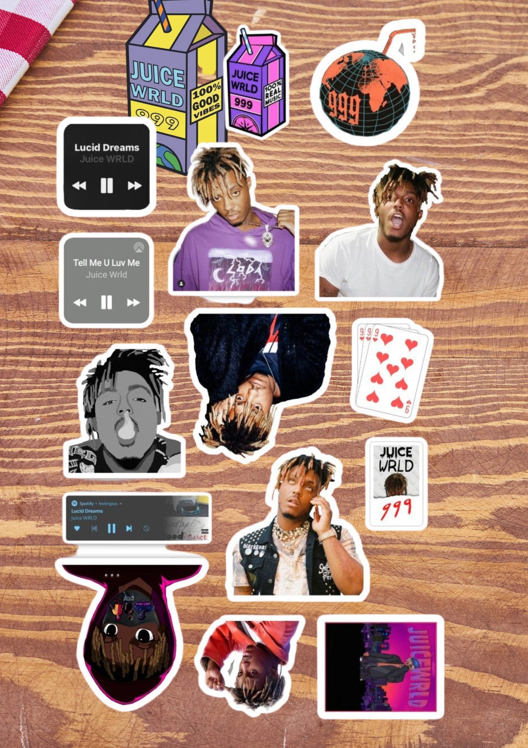 Juice Wrld Sticker Pack Juice Wrld Stickers Goodbye & Good Etsy