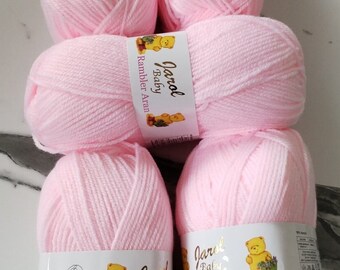 woolcraft Jarol Baby Rambler Aran 100g Knitting Yarn Crochet