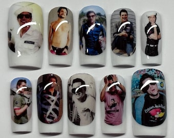 Johnny Knoxville Jackass French Tip Press On Nails