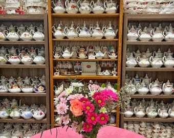 Royal Albert China | Custom Order Vintage Bone China Teacup, Teapot & Dinner Set | Rare Patterns